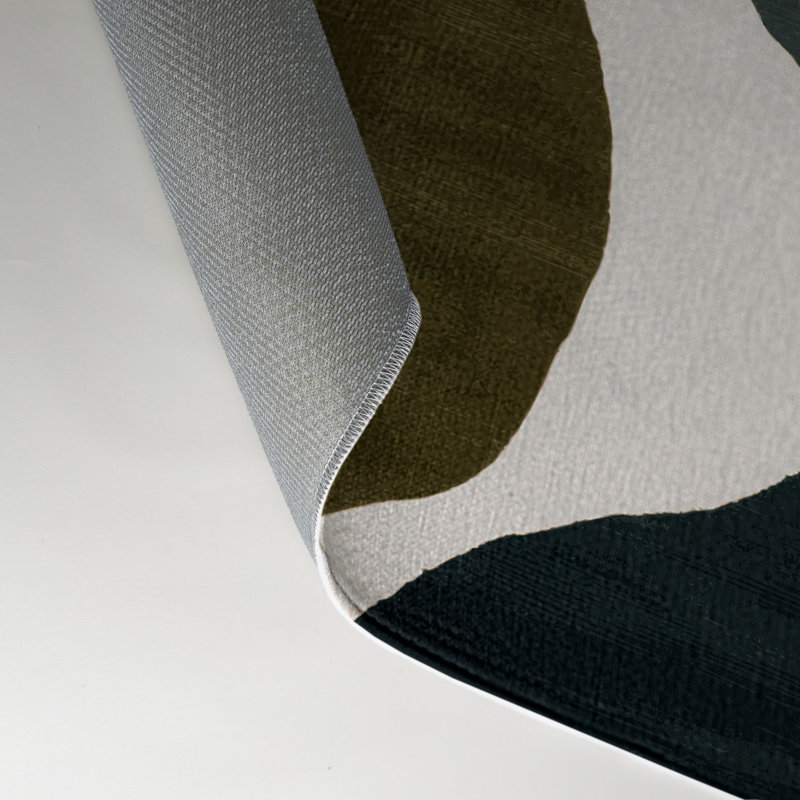 Tapis intérieur et extérieur beige Watercolor, Rectangle 5 pi x 7 pi