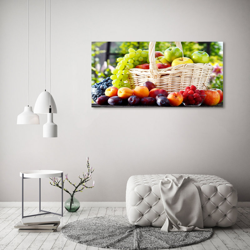 Fruit Basket - Wrapped Canvas Print