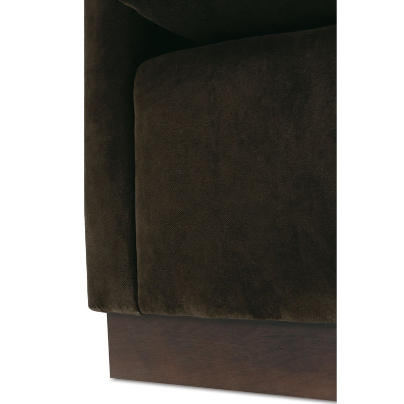 Allie Swivel Chair, Cocoa 100% Polyester, Gracious Living
