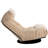 Lazy For Balcony Stargazing - Adjustable Chair With 3D Decompression, 14 Headrests, Metal & Wood Filler, White Main Color Single Reclining 3 Backrests, Built In Spring Seat, Memory Elastic Sponge,