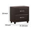 Table de chevet 2 tiroirs Nicollet-1605870508