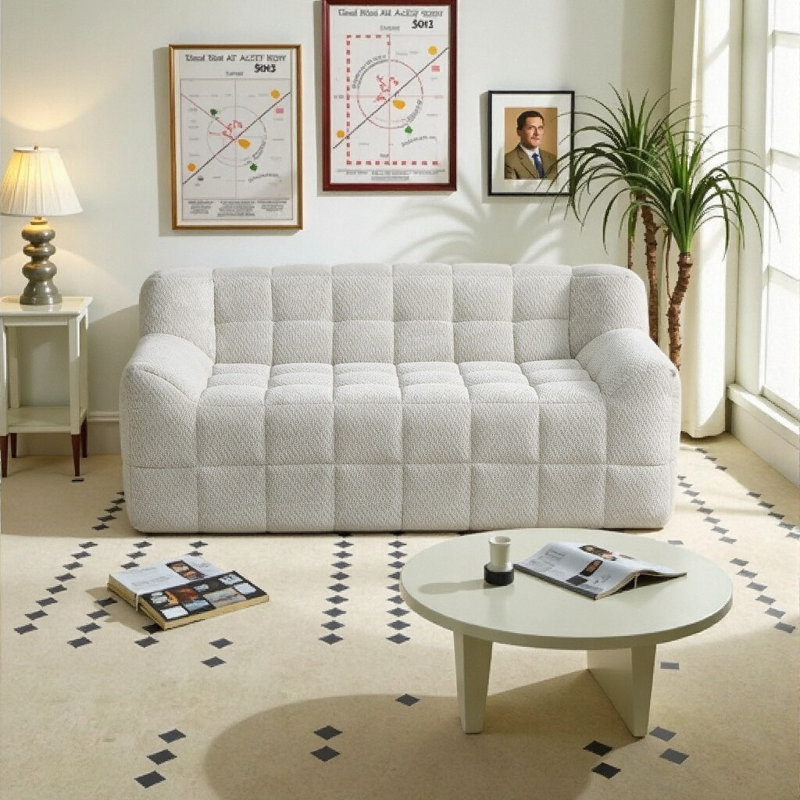 Canapé modulaire à mémoire de forme - configurations flexibles avec tissu de qualité supérieure et aucun assemblage requis