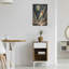Art mural luxueux en métal «Vintage Space 1» par Momart, 16 po x 24 po