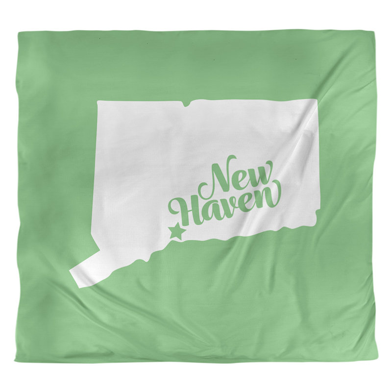 Housse de couette new refuge connecticut, Microfibre, Housse de couette pour grand lit, Vert