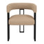 Fabric Upholstered Metal Armchair-505639104-505639107