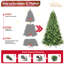 Arbre de Noël 7 pi avec 1875 pointes PE + PVC - branches articulées réalistes-1231681573