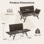 59cm Wide Straight Loveseat