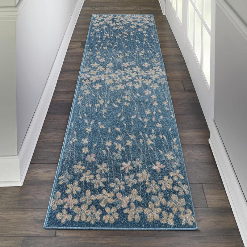 Zaizi Floral Indoor Rug, Round 5'3"
