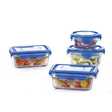 Easy Essentials Rectangular 12-Ounce Food Storage Container, Set of 6, 09167