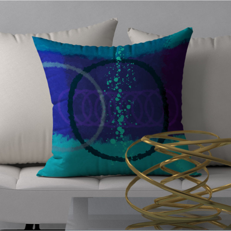Housse de coussin carrée/insert, 18 po x 18 po