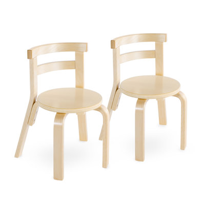 Ensemble de 2 chaises nordiques - Naturel