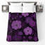 Couvre-lit matelassé à motif floral mauve toutes tailles-126079120