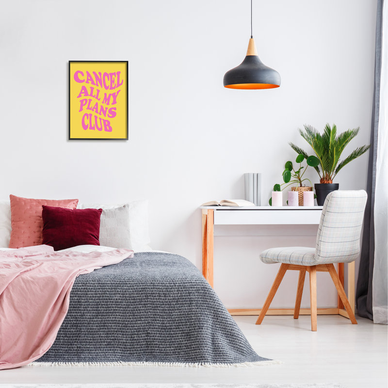 Expression Groovy «Cancels» encadrée par House of Lulu, Giclée encadrée noir minuit, H 20 po x l 16 po x P 1,5 po