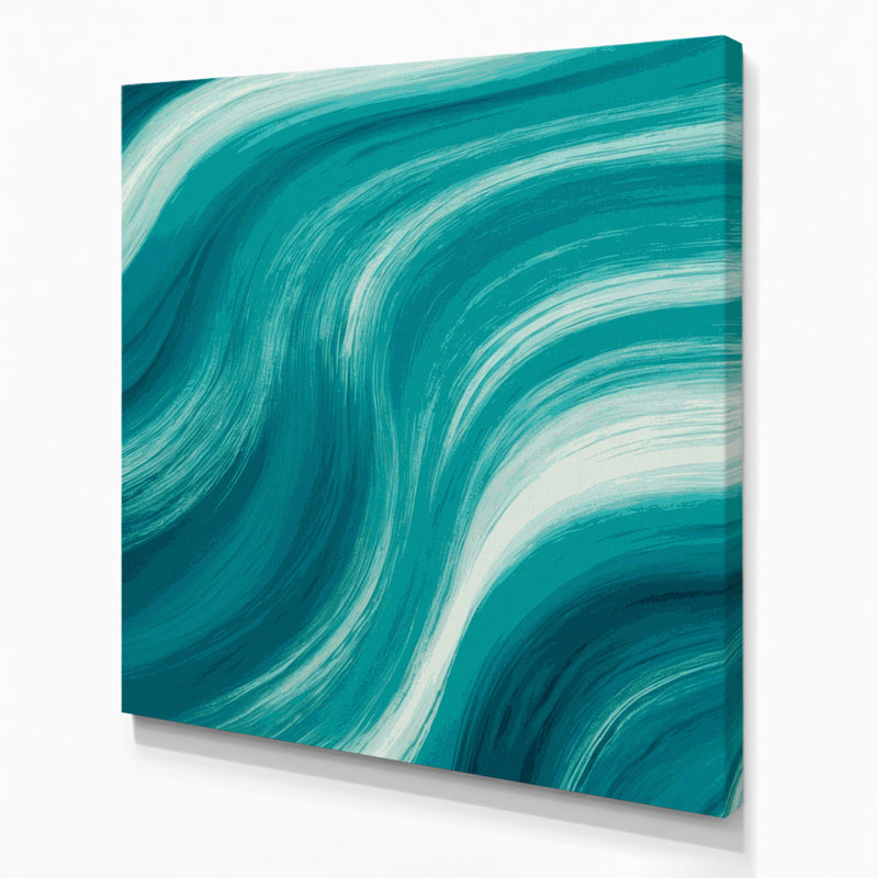 Art abstrait sur toile abstrait vert 12, H 12 po x l 12 po