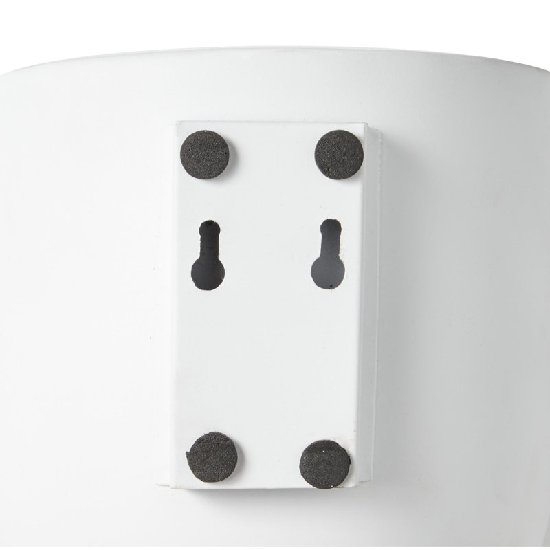 Ensemble de pots à fleurs en fer 3 pièces Magdalena, Blanc