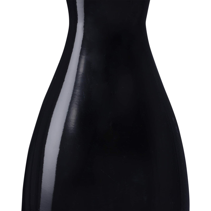 Vase de plancher en bambou Burkholder, Noir, H 20 po x l 8 po x P 8 po