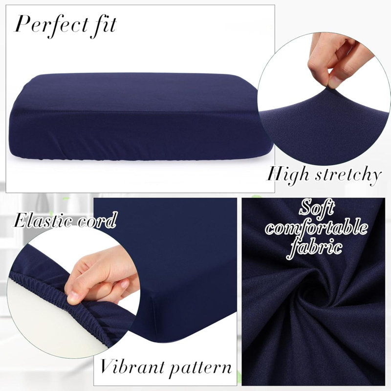 8 pièces de housses de coussin d'extérieur extensibles pour les meubles de patio