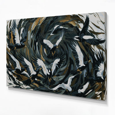 «Birds Common Fiscal», art mural sur toile