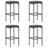 Escanaba Square 4 - Person Bar Height Dining Set with Cushions-1104213285-1104241429