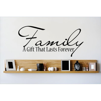 Adhésif décoratif « family a gift », le dernier fini mural