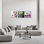 Ornement mural en toile 12 panneaux 12 x 12 pouces Zen Flower Flower