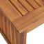 Table basse en bois 40 "x 24" 17,98 "avec patine brune pour terrasse fabriquée à la main et bronze antique, 17,98