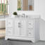 Ensemble de meuble-lavabo autoportant simple 48 po avec plateau en marbre Vannes-1705345071