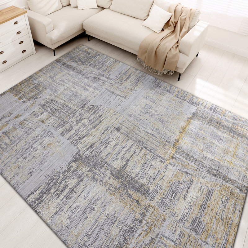 Abstract Area Rug, Rectangle 6' x 9'