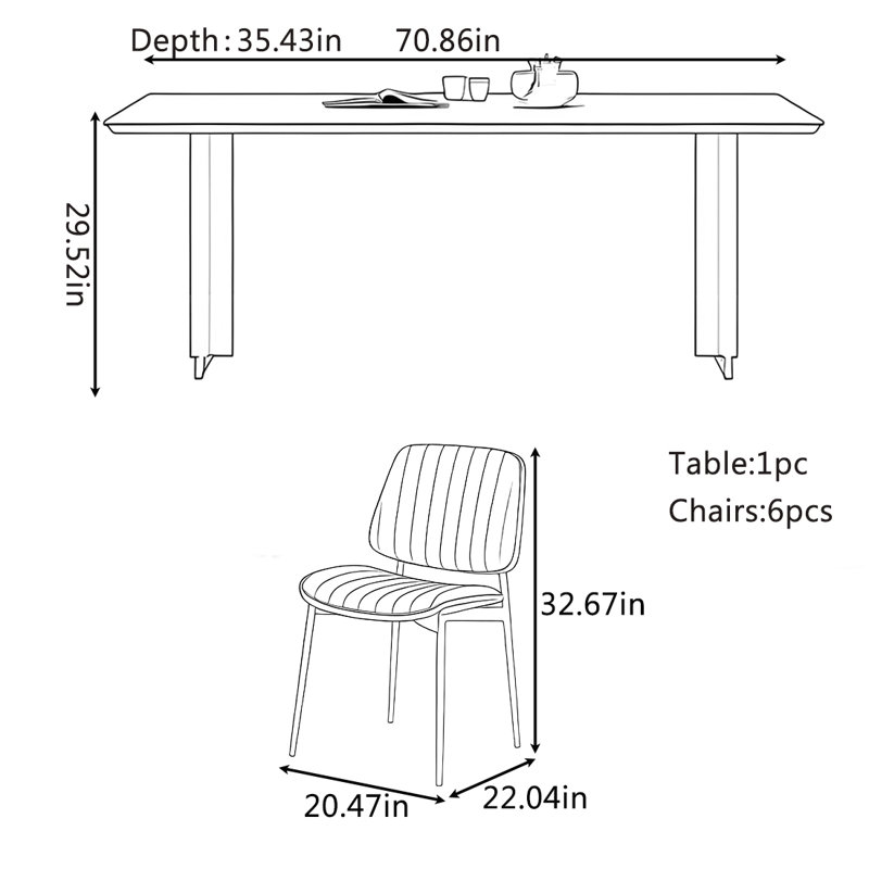 Vesselka, 29.52"H x 70.86"L x 35.43"W