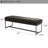 Owen 51" Wide Tufted Iron Frame Genuine Leather Bench-771221072