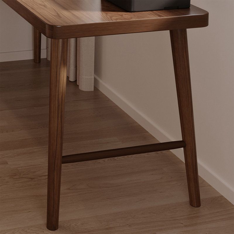Bureau d'angle en L noyer, 29,53 po H * 55,12 po L * 39,37 po P, Gauche