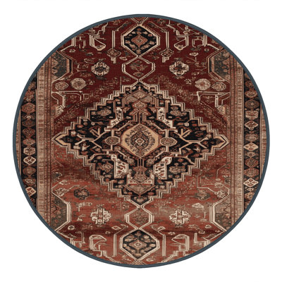 Machine Washable Persian Brown Area Rug