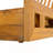 ACACIA WOOD ADJUSTABLE LOUNGE CHAIR, TEAK FINISH UNCUSHIONED PATIO CHAIR FOR BACKYARD POOL GARDEN