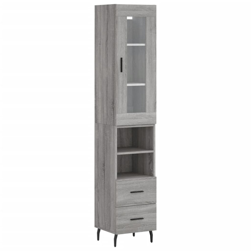 Bridgete 34.5cm Sideboard, Grey Sonoma
