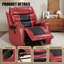 Fauteuil inclinable à bascule en cuir Ambridge Air-106891615