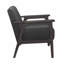 Chaise d'appoint - Tissu d'ameublement gris foncé en bois d'hévéa massif gris antique-1319044980