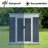 Outdoor Storage Sheds 6Ftx4ft Pent Roof-123375582-123375581