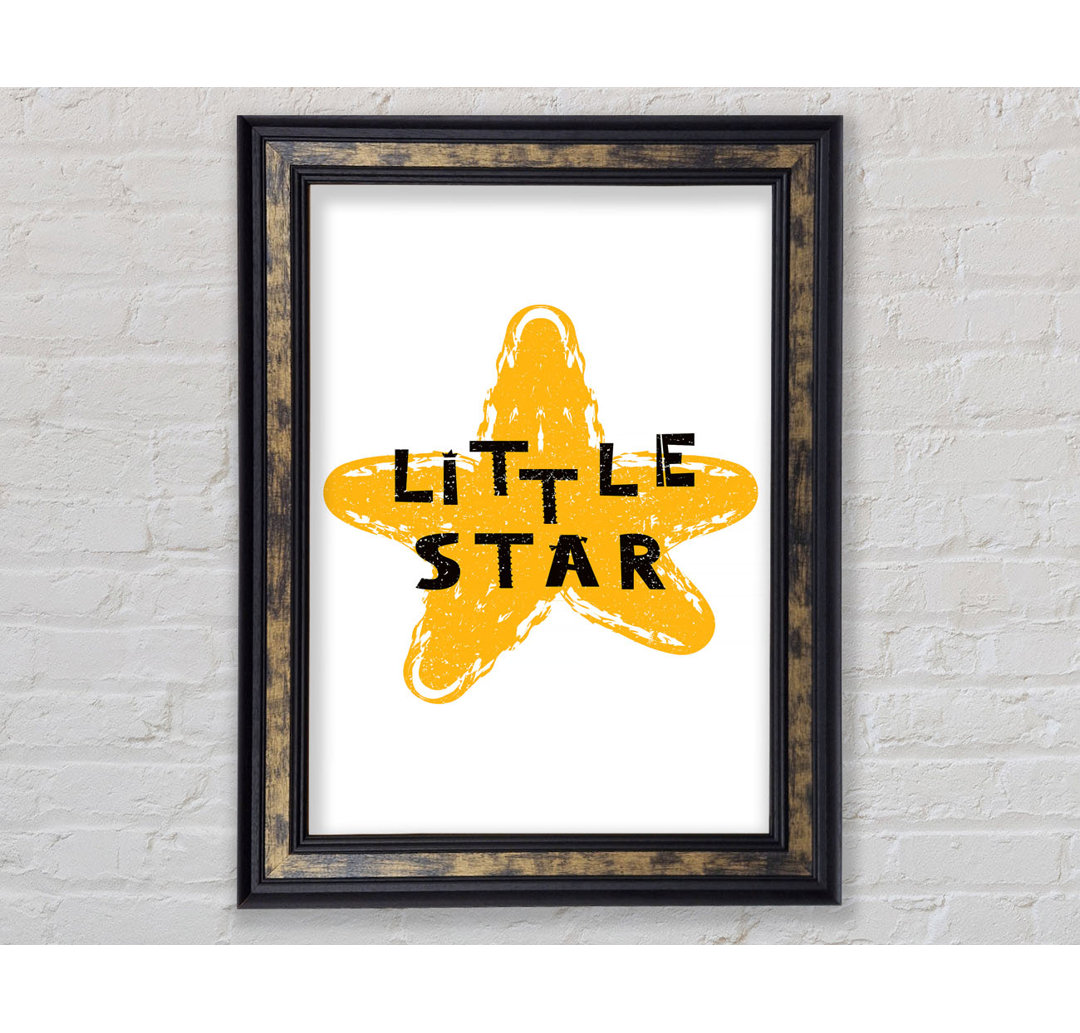 Little Star - Einzelner Bilderrahmen Typografie