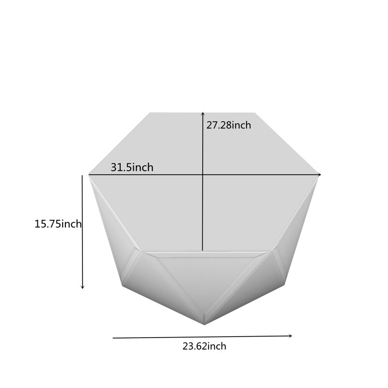 Table basse en verre 31 "Amla