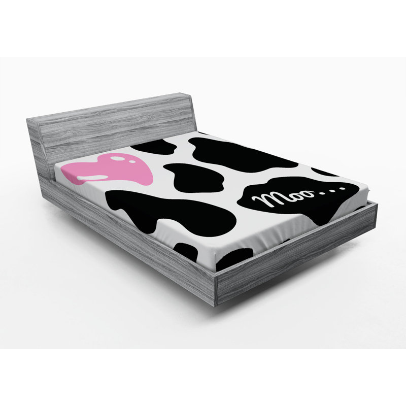 Microfiber Animal Print Fitted Sheet, Full Fitted Sheet