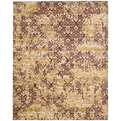 Tapis doré / jaune en laine Denoila