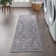 Lyiah Oriental Machine Washable Polyester Area Rug in Gray