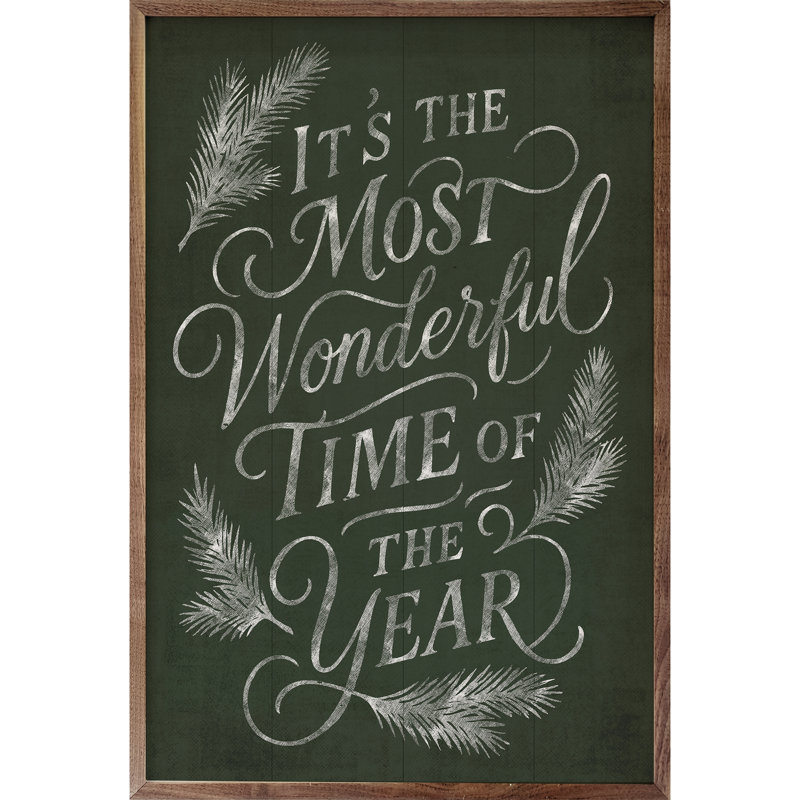 It's It's The Most Wonderful Time Pine, H 36 po x l 24 po, Vert