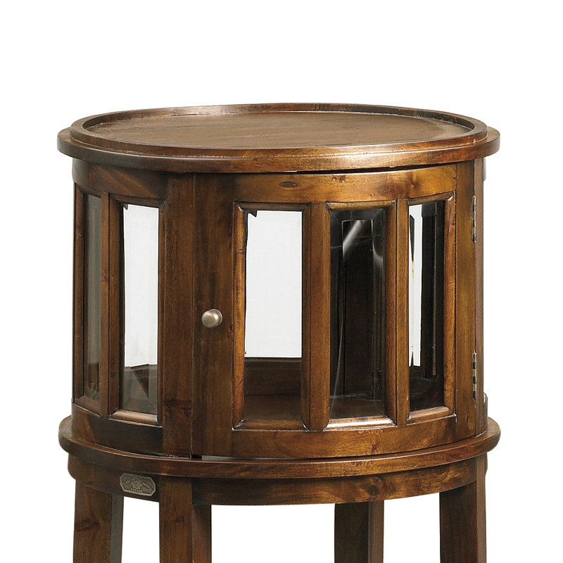 Flamingo Solid Wood Tray Top End Table