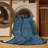 Machine Washable Solid Gray Area Rug-2024646240