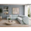 6 Seater Velvet Sofa & Chaise-924740434