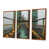 Toile avec cadre flottant brun