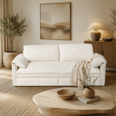 66" Queen Pull Out Sofa Bed, 3-in-1 Convertible Sleeper Sofa with Side Storage,Multi-Functional Velvet Loveseat Bed for Living Room