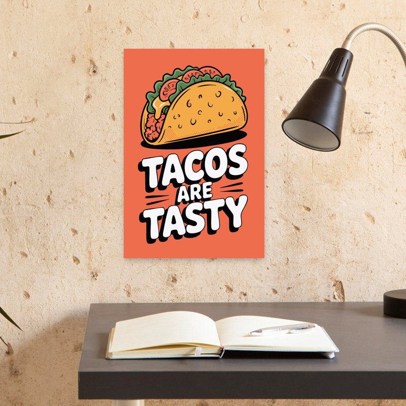 Illustration de Taco Tasty, H 18 po x l 12 po