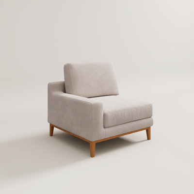 Fauteuil d'appoint modulaire rembourré Bourbeau